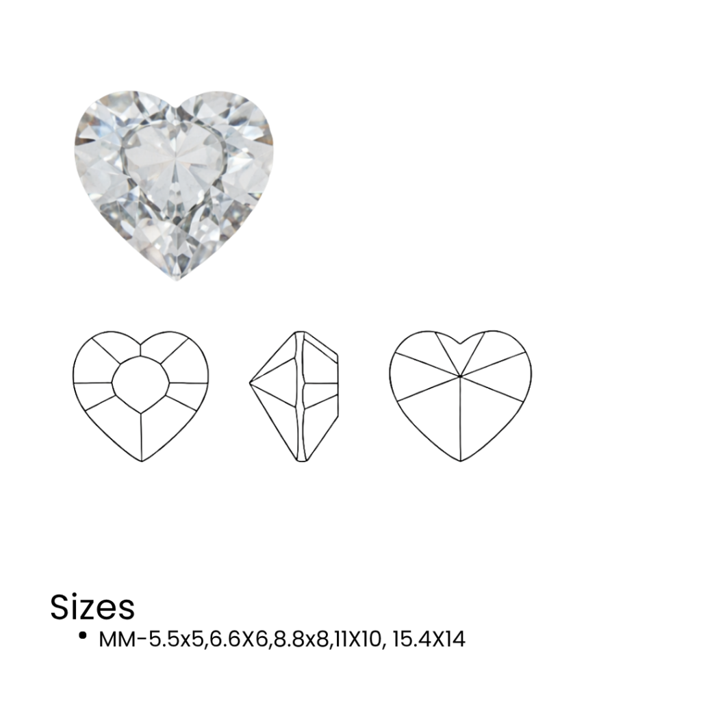 43364800 heart fancy stone