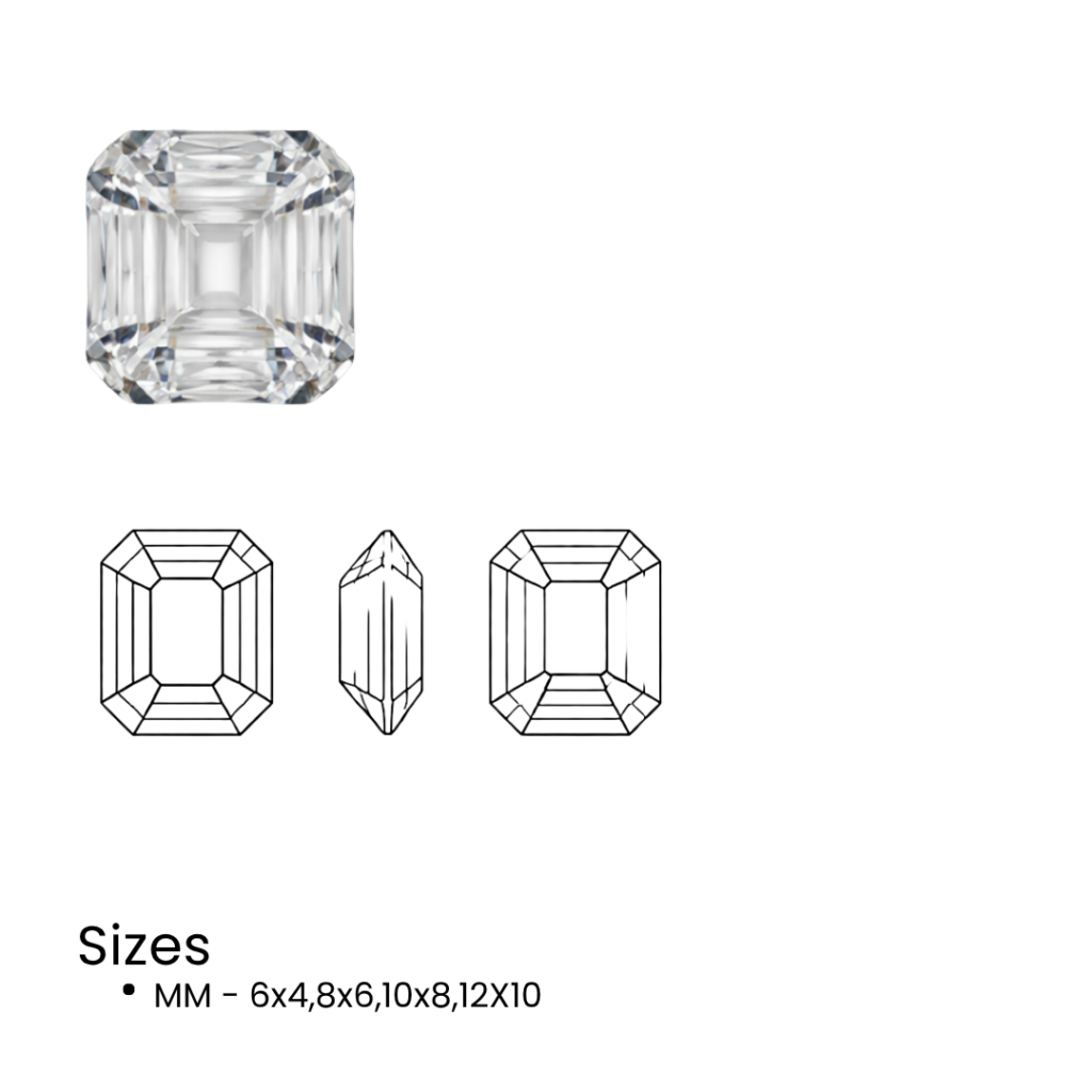 43534600 rectangle (octagon) classic cut