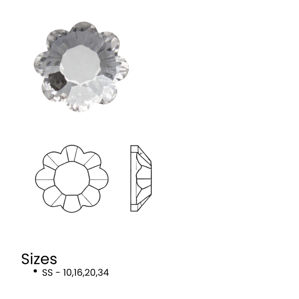 43802728 flower(marguerite flat back)