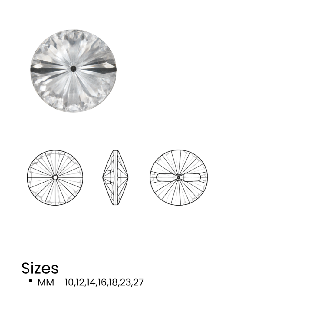 43863015 crystal button round
