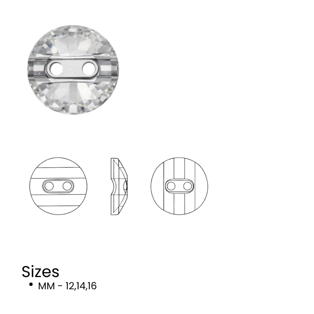 43863016 crystal button round