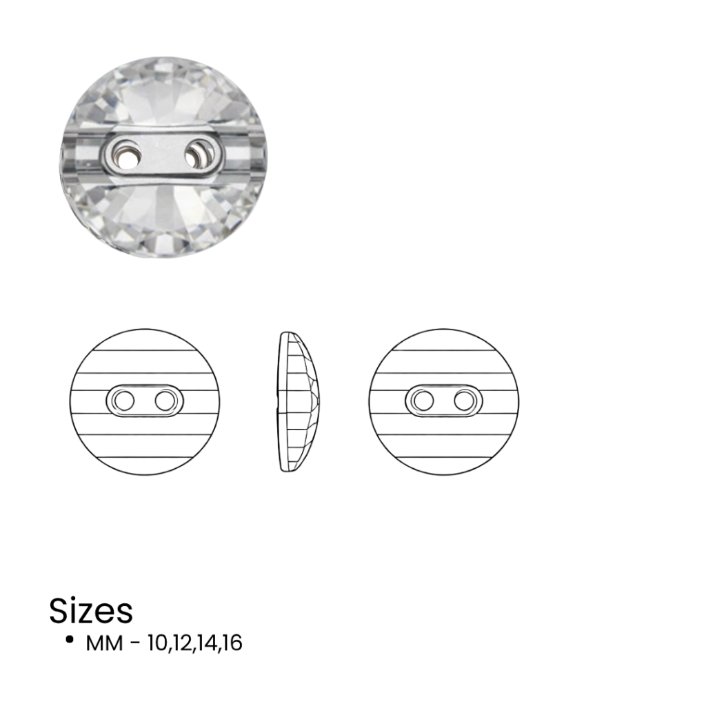 43863035 crystal button round
