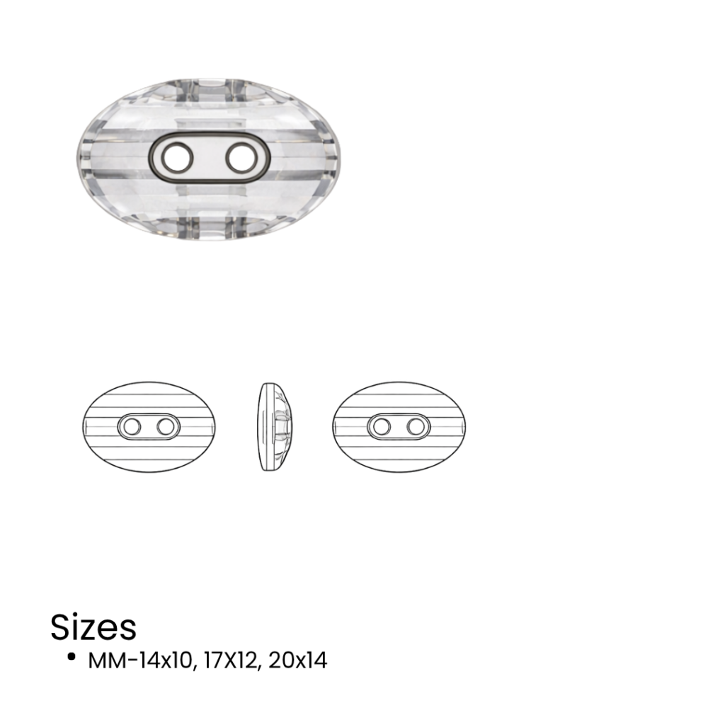 43863036 crystal button oval