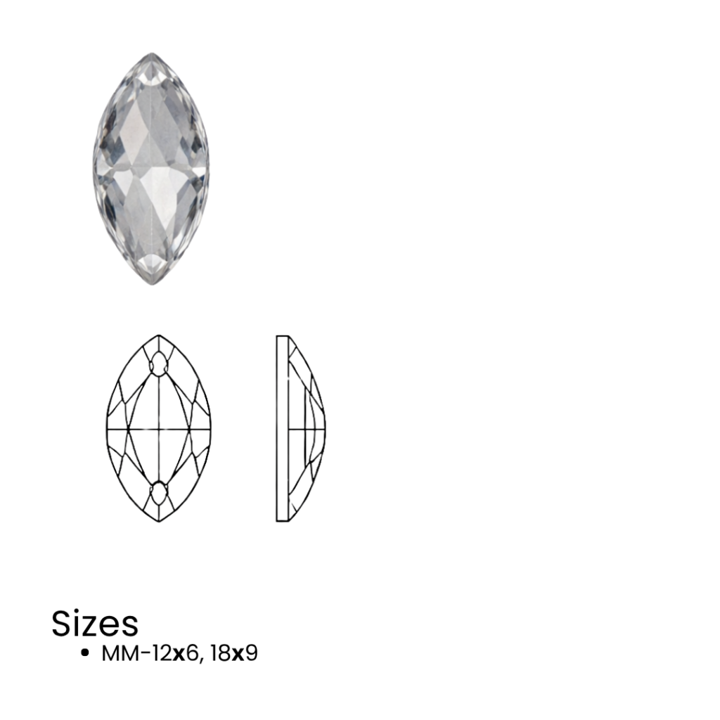 43863223 navette sew on stone