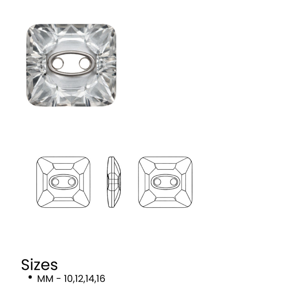 43873017 crystal button square
