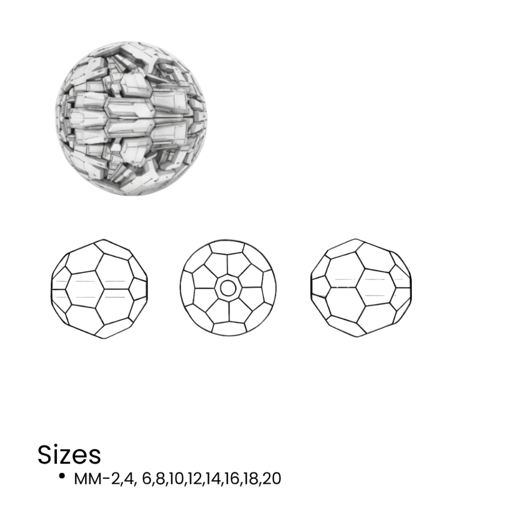 45115000 classic cut round bead