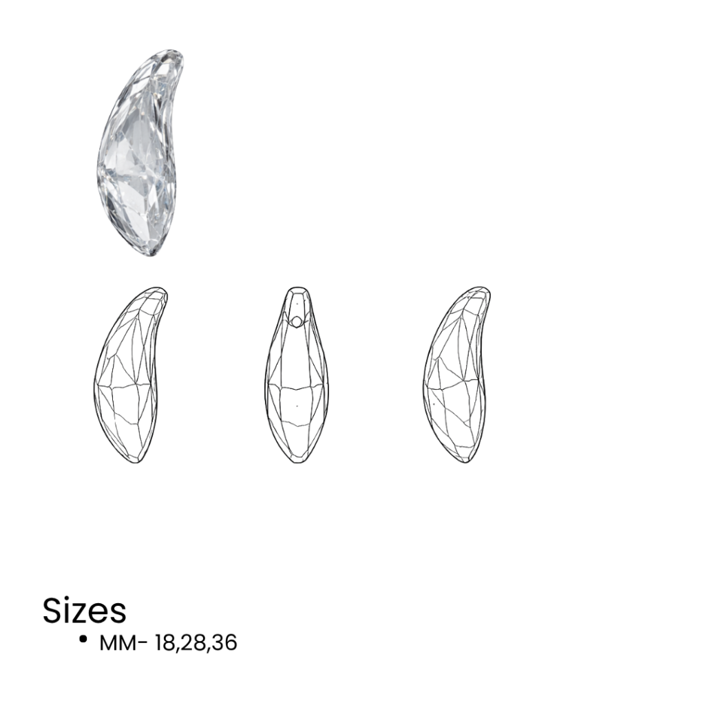 45155531 aquiline bead (centre hole)